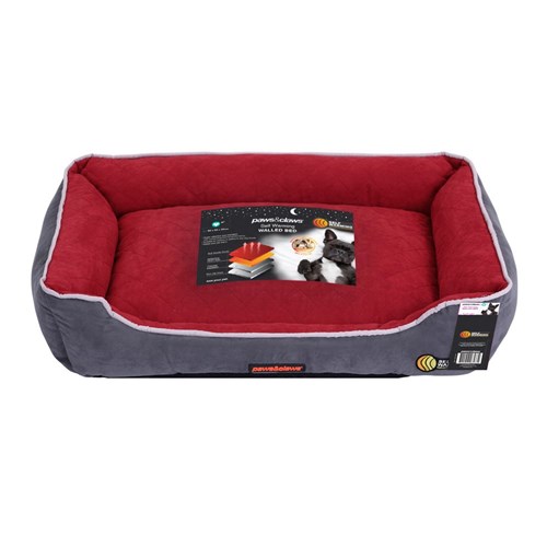 SELF WARMING WALLED BED RED