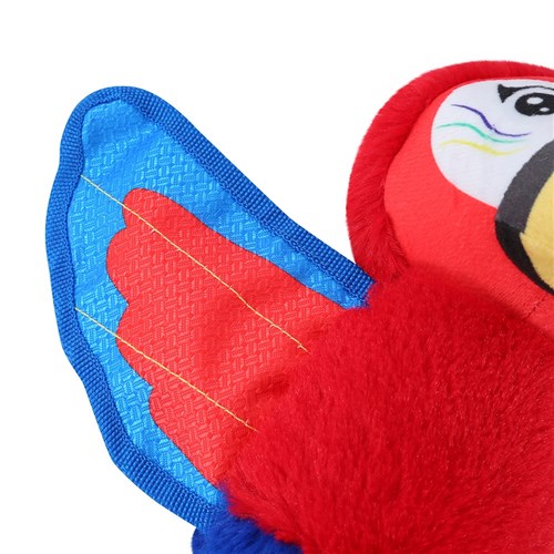 PLUSH PARROT W/ ROPE LEGS