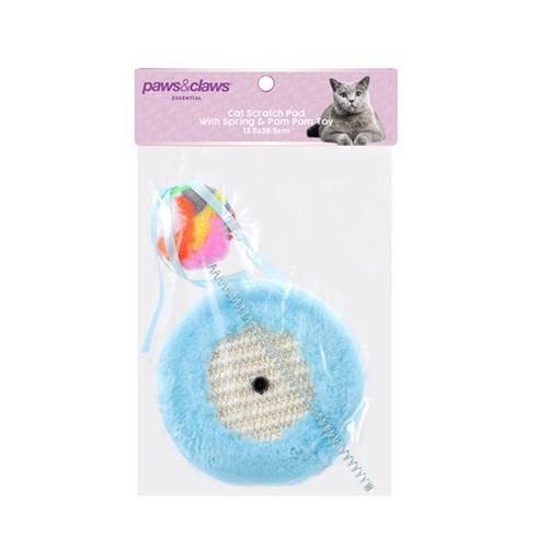 CAT SCRATCHER PAD WITH SPRING
