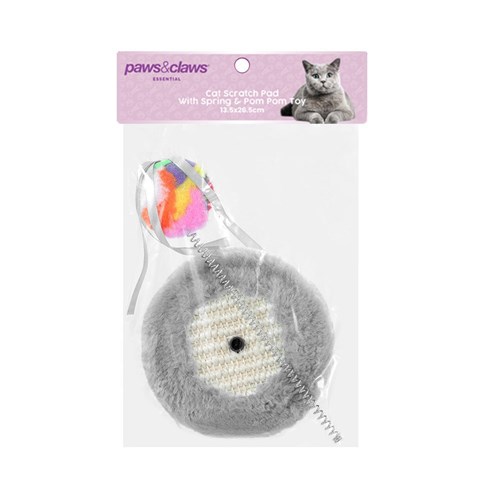 CAT SCRATCHER PAD WITH SPRING