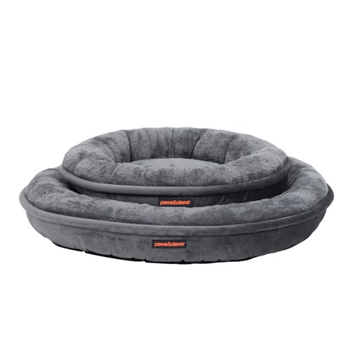 LUX ROUND BED GREY SMALL