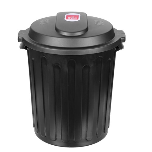 YARD BIN DOME TOP 60L BLACK