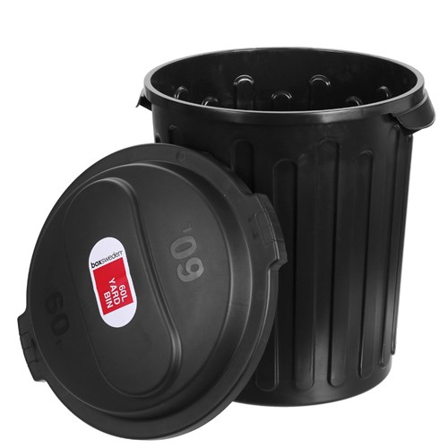 YARD BIN DOME TOP 60L BLACK