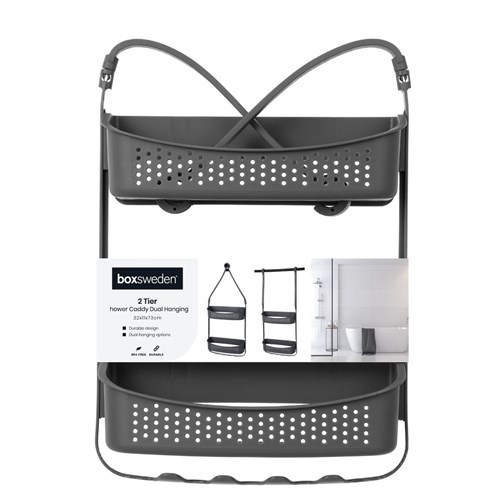 SHOWER CADDY 2 TIER 2 ASSTD