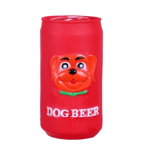 BEER CAN VINYL PET TOY