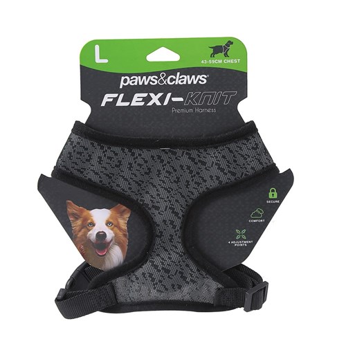 FLEXIBLE-KNIT DOG HARNESS