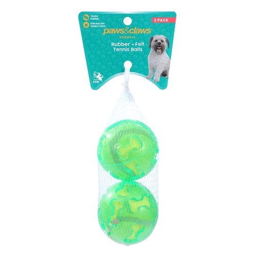 TPR & FELT BALL PET TOYS