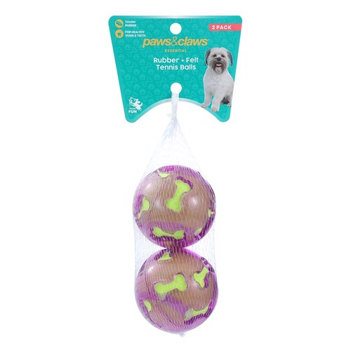 TPR & FELT BALL PET TOYS