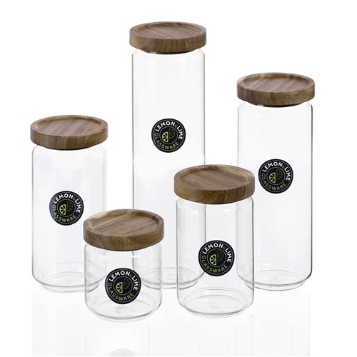 WOODEND GLASS CANISTER 1.4L