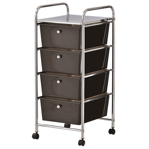 MOVE TROLLEY 4 DRAWER BLACK