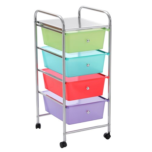 MOVE TROLLEY 4 DRAWER NEON