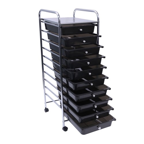 MOVE TROLLEY 10 DRAWER BLACK