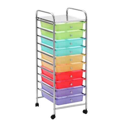 MOVE TROLLEY 10 DRAWER NEON