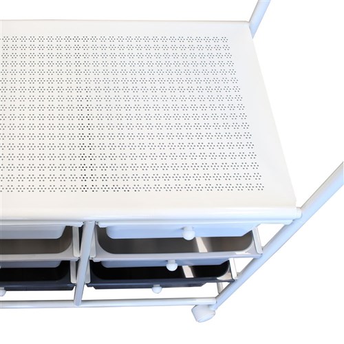 METAL TROLLEY 6 DRAWER