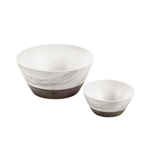 MATTE MELAMINE SALAD BOWL 25CM