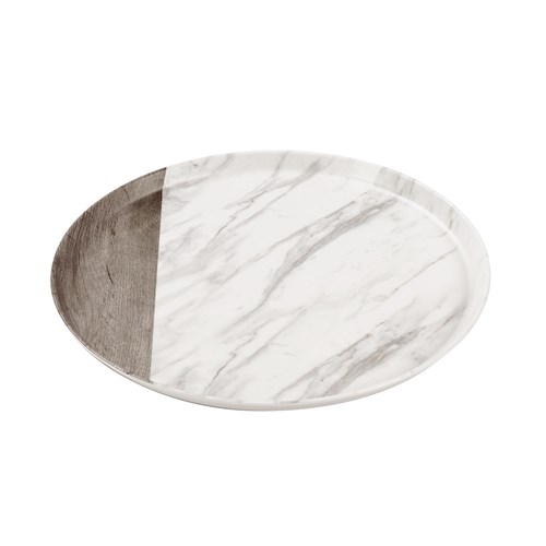 MATTE MELAMINE ROUND PLATTER